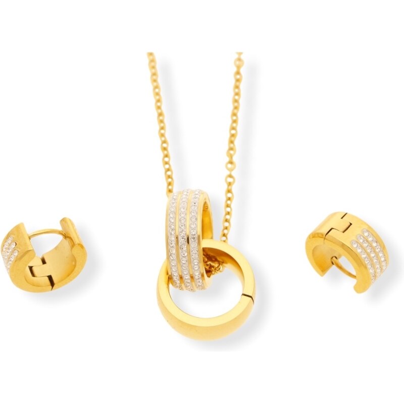 Ewena Souprava z chirurgické oceli Gold 107589894