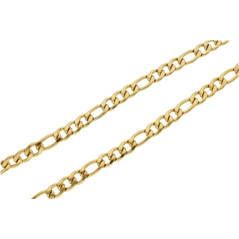 Ewena Řetízek ocelový figaro GOLD 55 X 0,4 cm 107589564