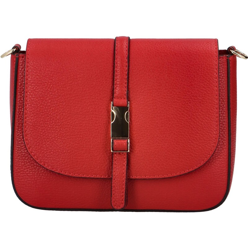 Dámská kožená crossbody kabelka červená - ItalY Neul červená 89723494