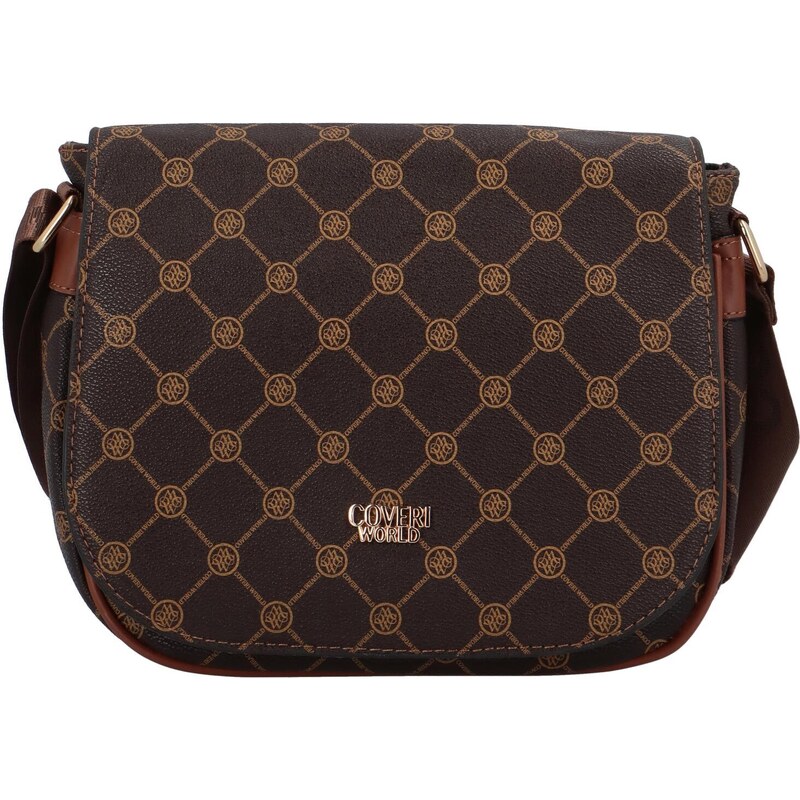 Coveri World Dámská crossbody kabelka coffee - Coveri Verpola coffee