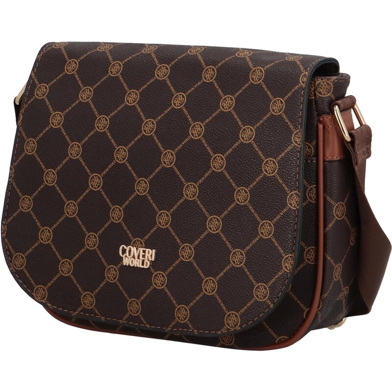 Coveri World Dámská crossbody kabelka coffee - Coveri Verpola coffee