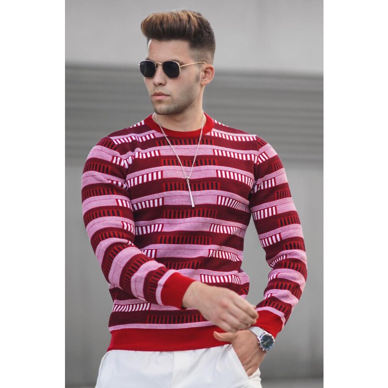 Madmext Red Men's Sweater 5189