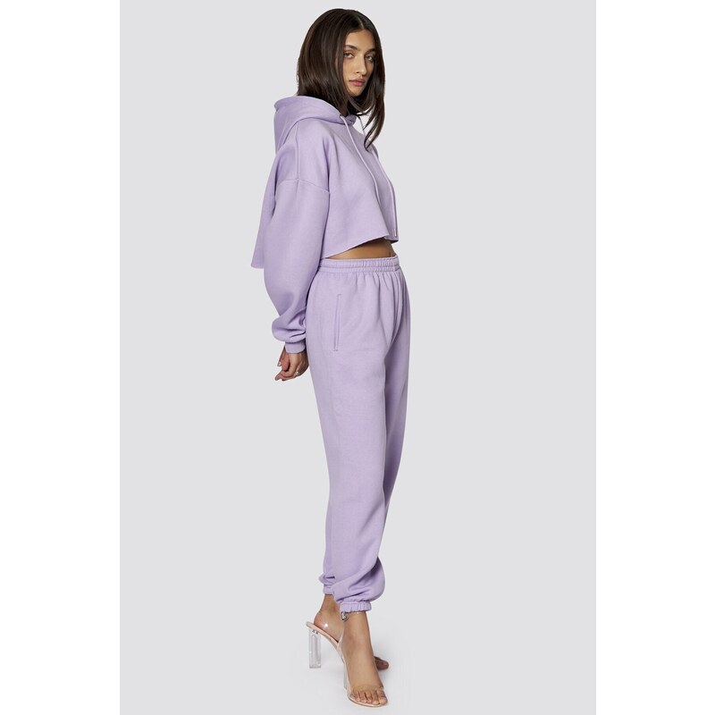 Madmext Mad Girls Lilac Women's Hooded Tracksuit Set Mg467