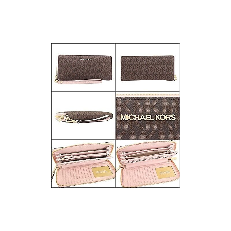 Michael Kors velká dámská peněženka - Jet set travel ZA continental Powder Blush