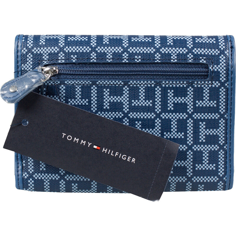 Tommy Hilfiger Flip dámská peněženka Jacquard blue