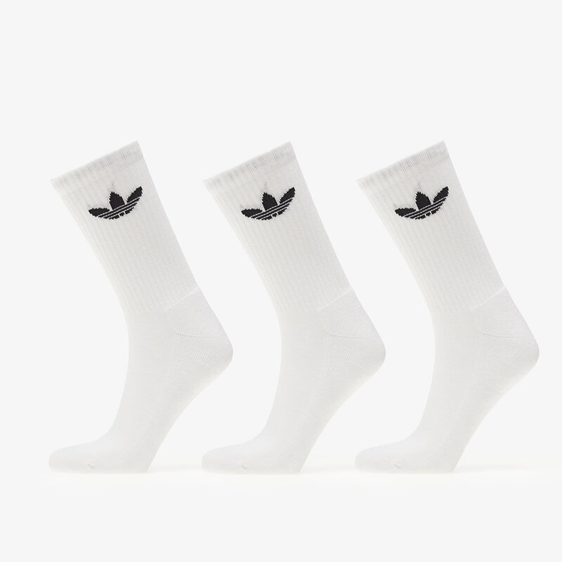 adidas Originals Pánské ponožky adidas Trefoil Cushion Crew Socks 3-Pack White