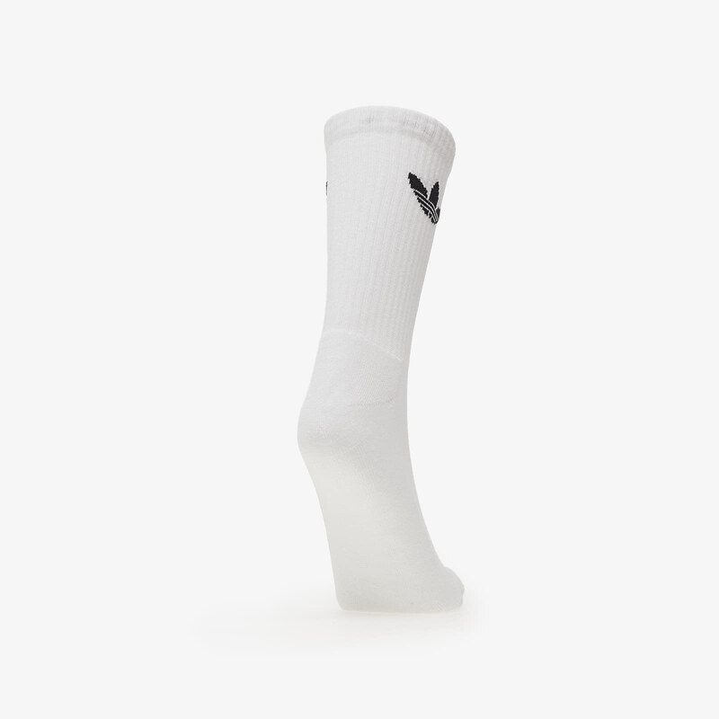 Pánské ponožky adidas Originals Trefoil Cushion Crew Socks 3-Pack White