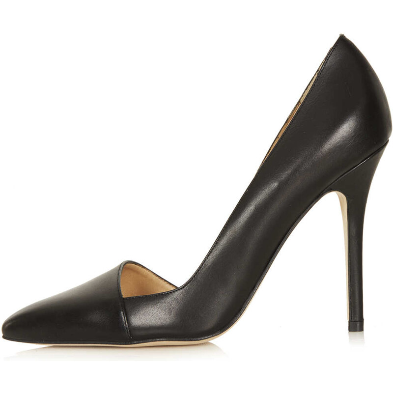 Topshop GREAT Leather Asymmetric Courts