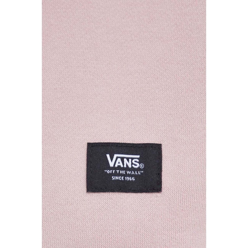 Mikina Vans dámská, růžová barva, s aplikací