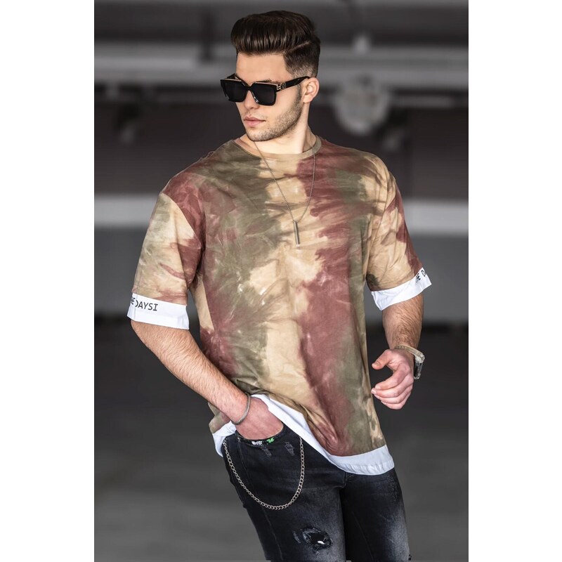 Madmext Men's Khaki T-Shirt 4975