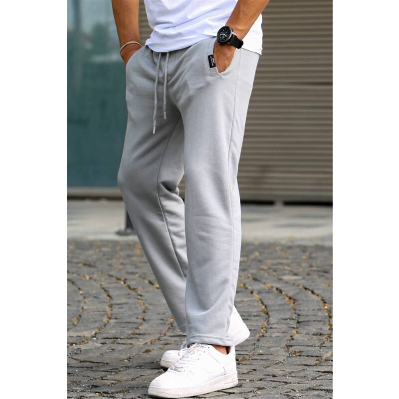 Madmext Dyed Gray Basic Trousers 5479