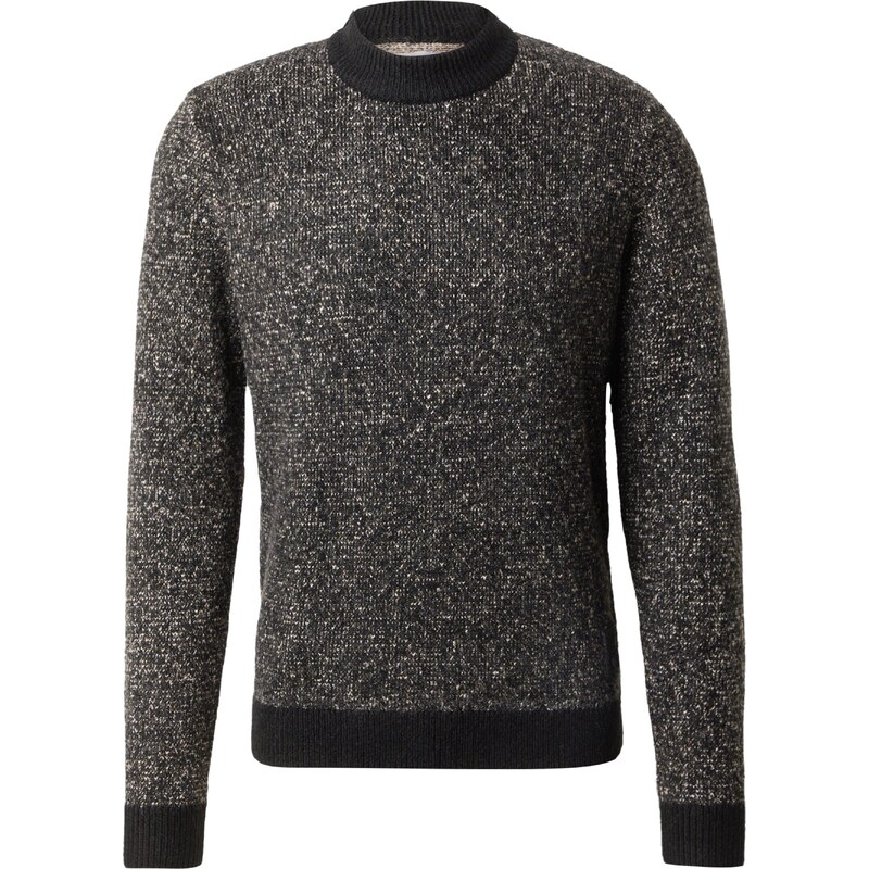 JACK & JONES Svetr JCOSpace režná / černá