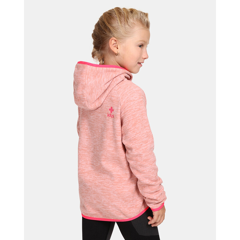Dívčí fleecová mikina Kilpi FLOND-JG světle růžová