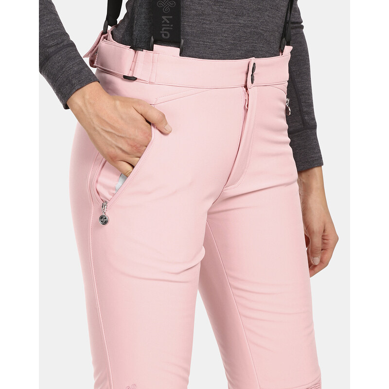 Dámské softshellové lyžařské kalhoty Kilpi DIONE-W světle růžová
