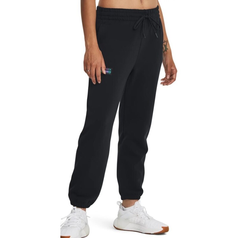 Under Armour Kalhoty Pjt Rock HW Terry Pnt-BLK dámské
