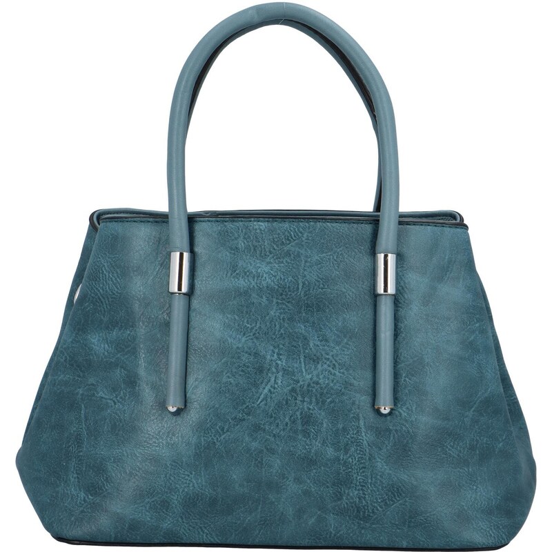 INT COMPANY Elegantní dámská koženková kabelka do ruky Antonella, světle modrá