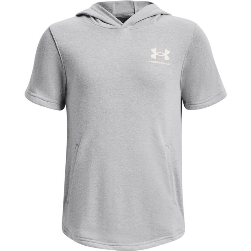 Mikina s kapucí Under Armour UA Rival Terry SS Hoodie-GRY 1377252-011