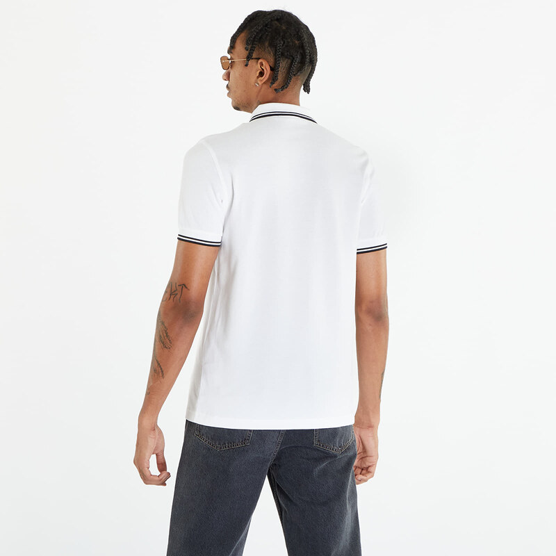 Pánské tričko FRED PERRY Twin Tipped Short Sleeve Tee White