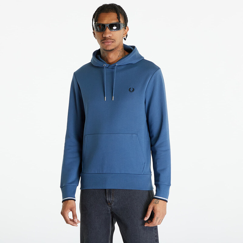 Pánská mikina FRED PERRY Tipped Hooded Sweatshirt Midnight Blue