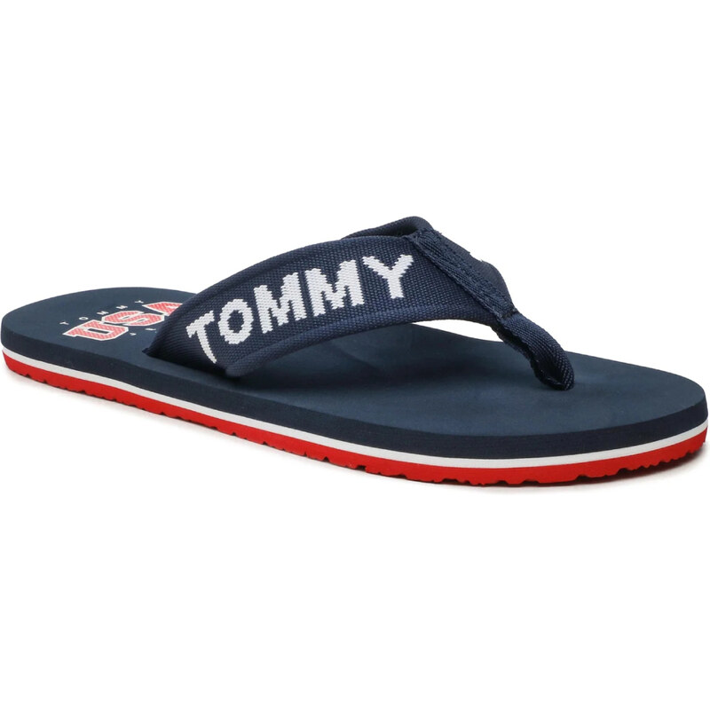 Tommy Jeans pánské tmavěmodré žabky