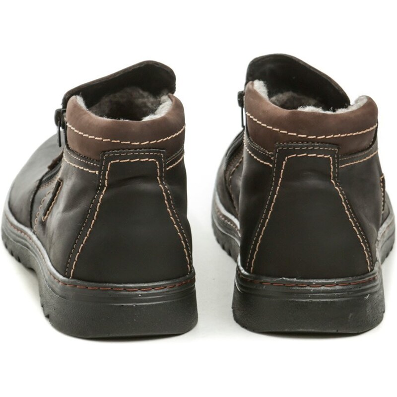 Wawel PA360 černo hnědé pánské nadměrné zimní boty