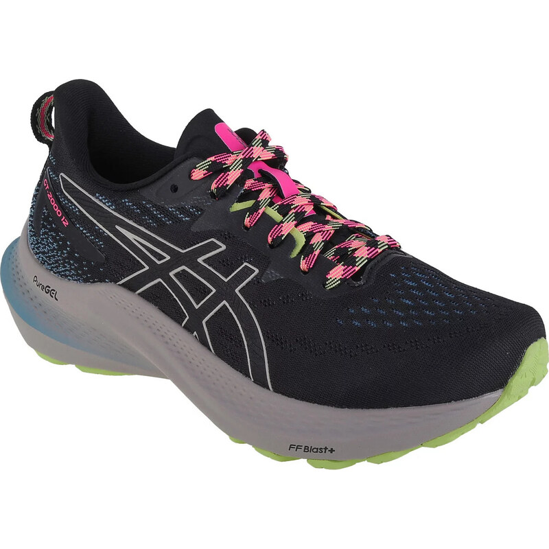 ČERNÉ BĚŽECKÉ TENISKY NA PLATFORMĚ ASICS GT-2000 12 TR Černá