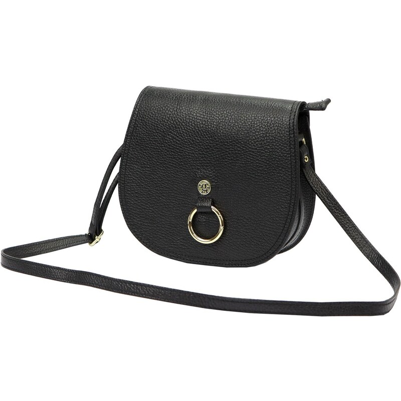 Kožená crossbody kabelka Gregorio 01702 černá