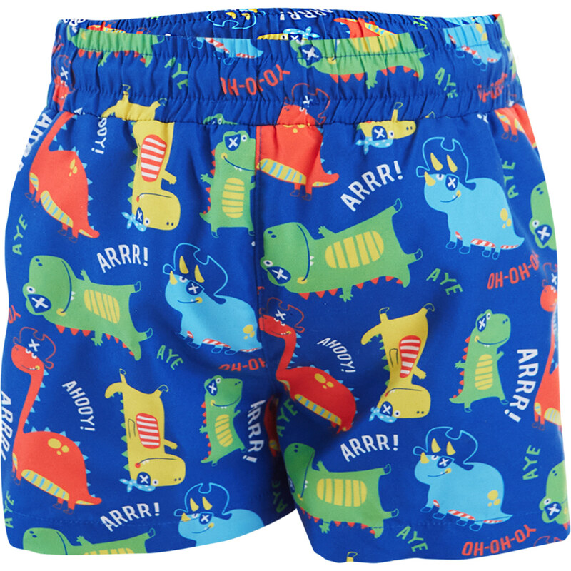 Denokids Dinosaur Boys Navy Blue Sea Shorts Swimsuit.