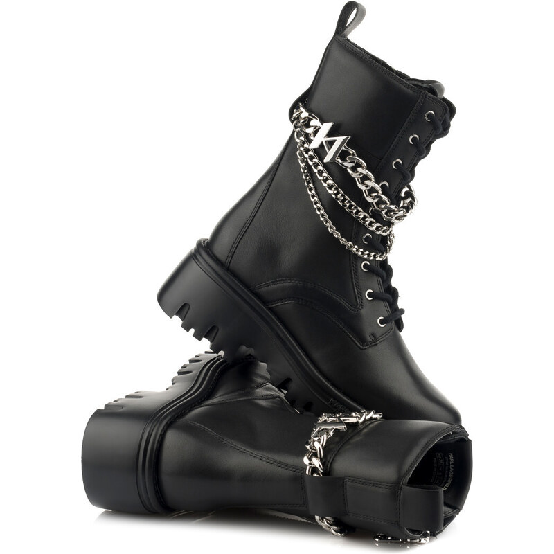 KOTNÍKOVÁ OBUV KARL LAGERFELD KC HI LACE CHAIN