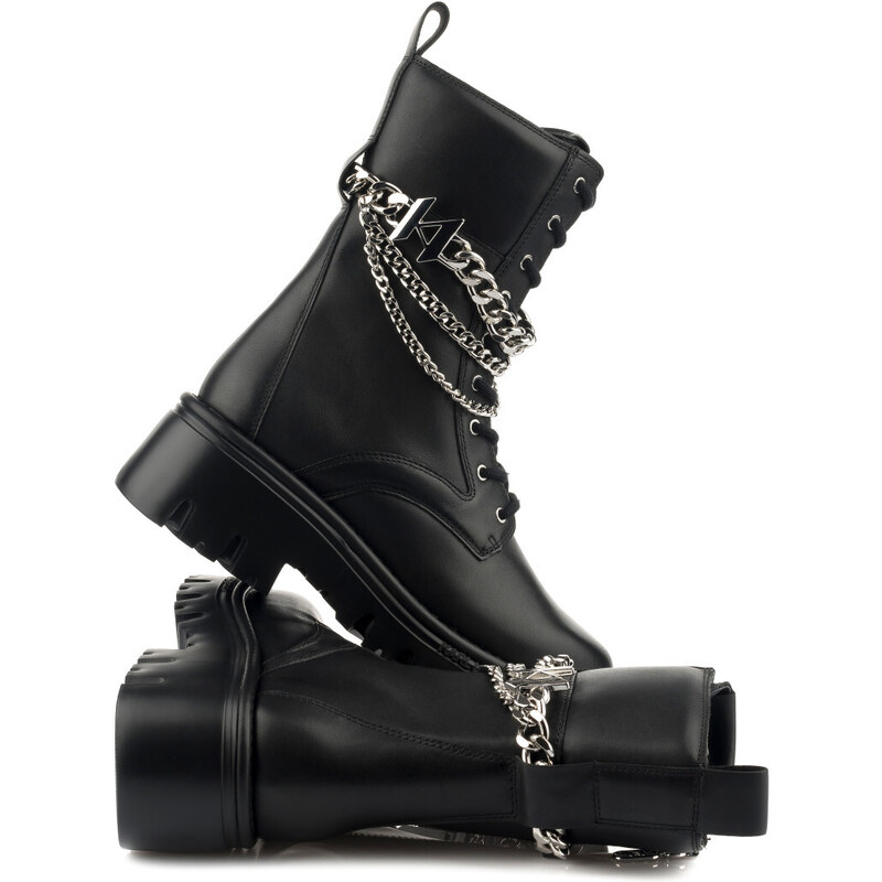 KOTNÍKOVÁ OBUV KARL LAGERFELD KC HI LACE CHAIN