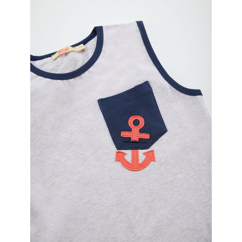 mshb&g Anchor Boy T-shirt Capri Shorts Set