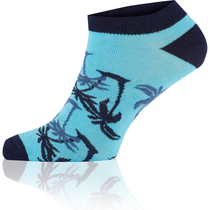 Italian Fashion Kotníkové ponožky PALEROS - tmavě modrá/tyrkysová