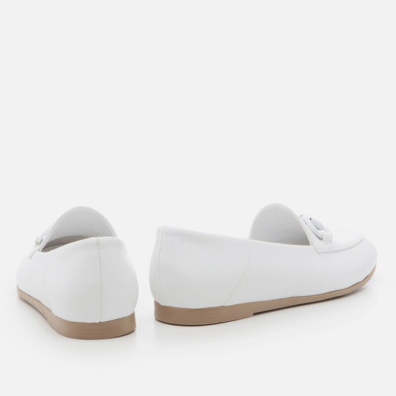 Yaya by Hotiç White Pedestrian Women's Loafer