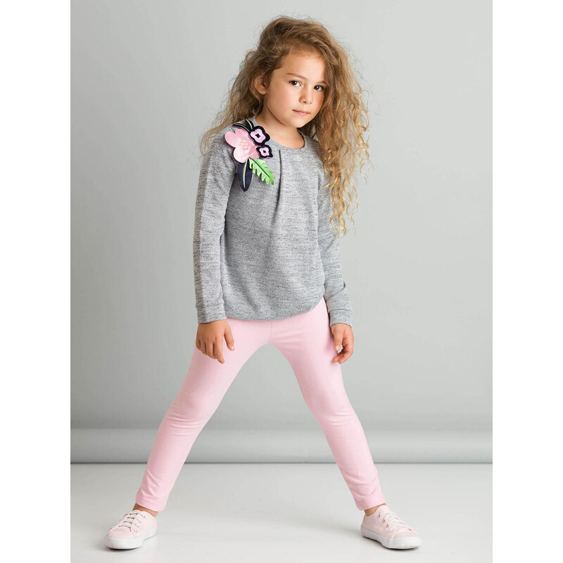 mshb&g Romantic Flowers Girls Sweater Leggings Set