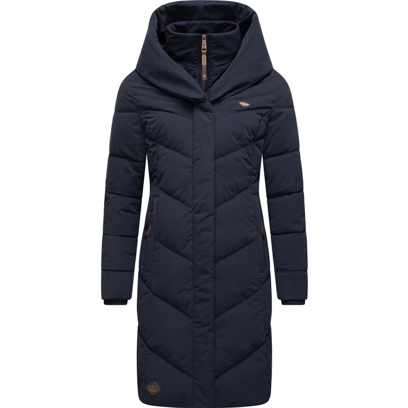 Ragwear Zimní kabát Natalka modrá / hnědá