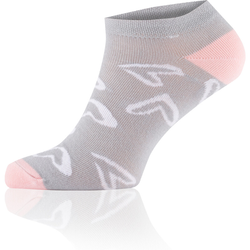 Italian Fashion Ponožky NOELIA - šedo/růžové