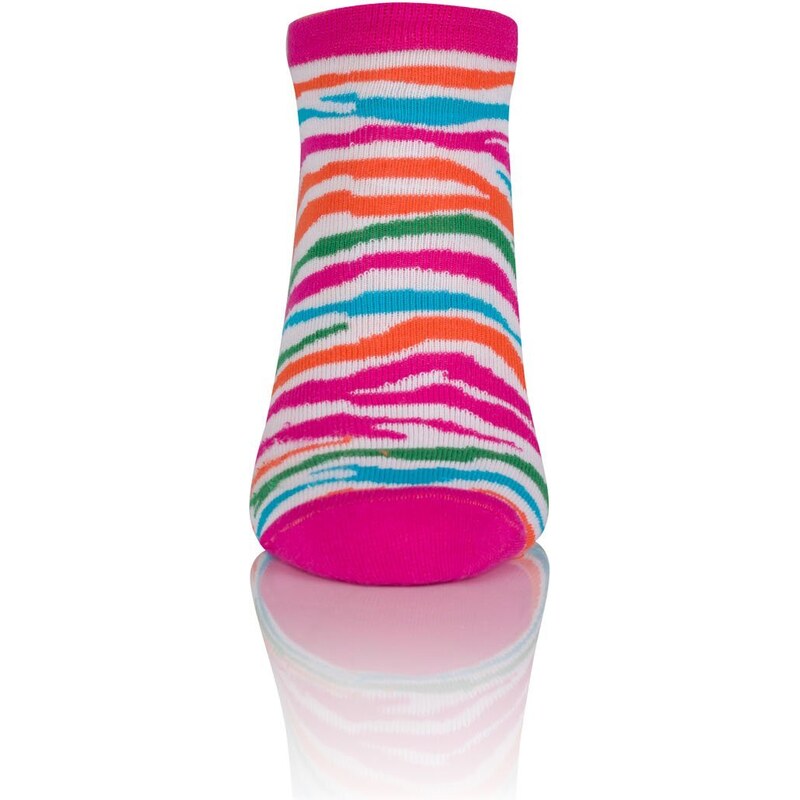 Italian Fashion ZEBRA kotníkové ponožky - amarant/barvy