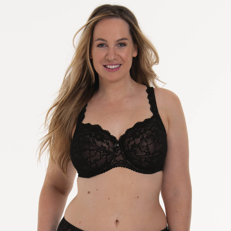Bobette podprsenka s kosticí Full Cup 5289 black - RosaFaia 86921439