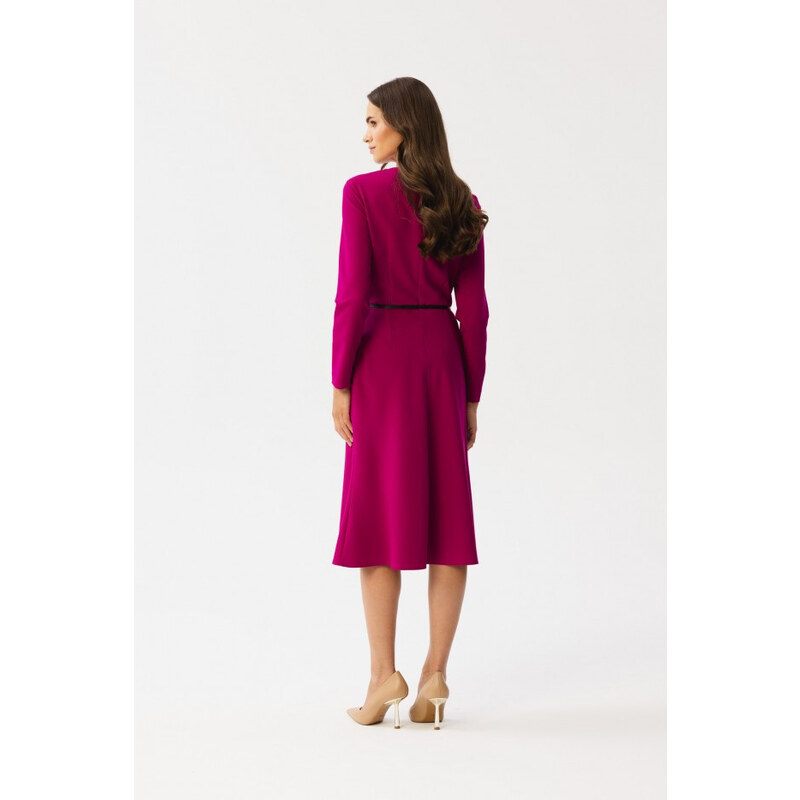Šaty s předními švestka model 18882487 - STYLOVE
