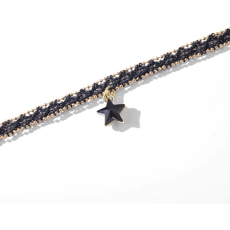 JAY Choker náhrdelník s krystalovou hvězdou Axelie
