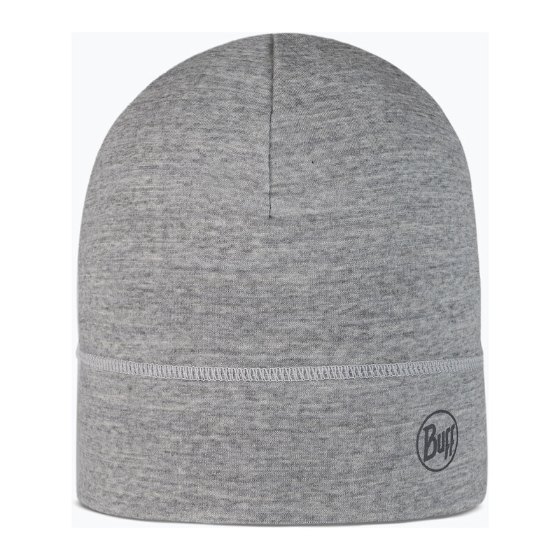 Zimní čepice BUFF Lightweight Merino Wool solid light grey