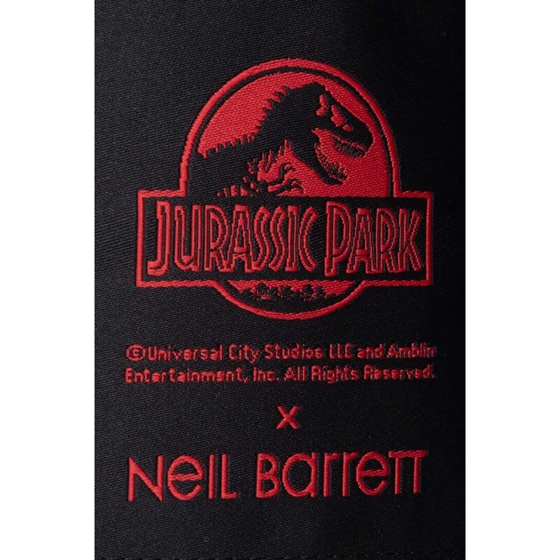 Neil Barrett Bavlněná mikina Neil Barett Jurassic Park Sweatshirt PBJS146-U520S 1495 pánská, černá barva, s potiskem