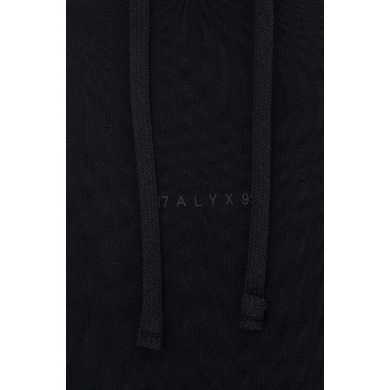 Mikina 1017 ALYX 9SM Ball Chain Hoodie pánská, černá barva, s kapucí, aplikací, AAUSW0191FA01 BLK0001