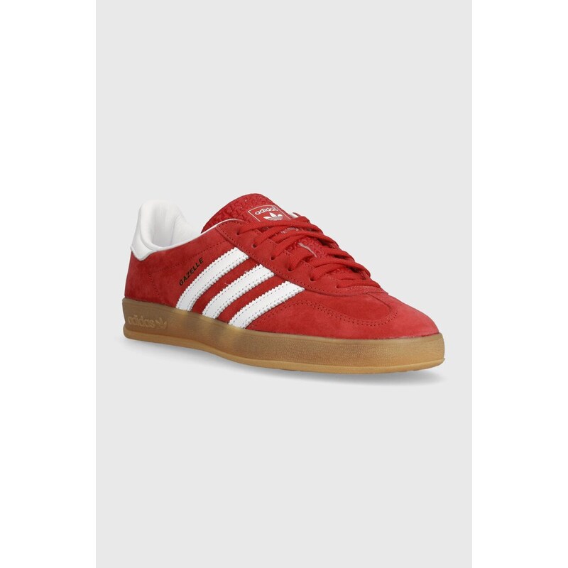 Semišové sneakers boty adidas Originals Gazelle Indor oranžová barva, H06261