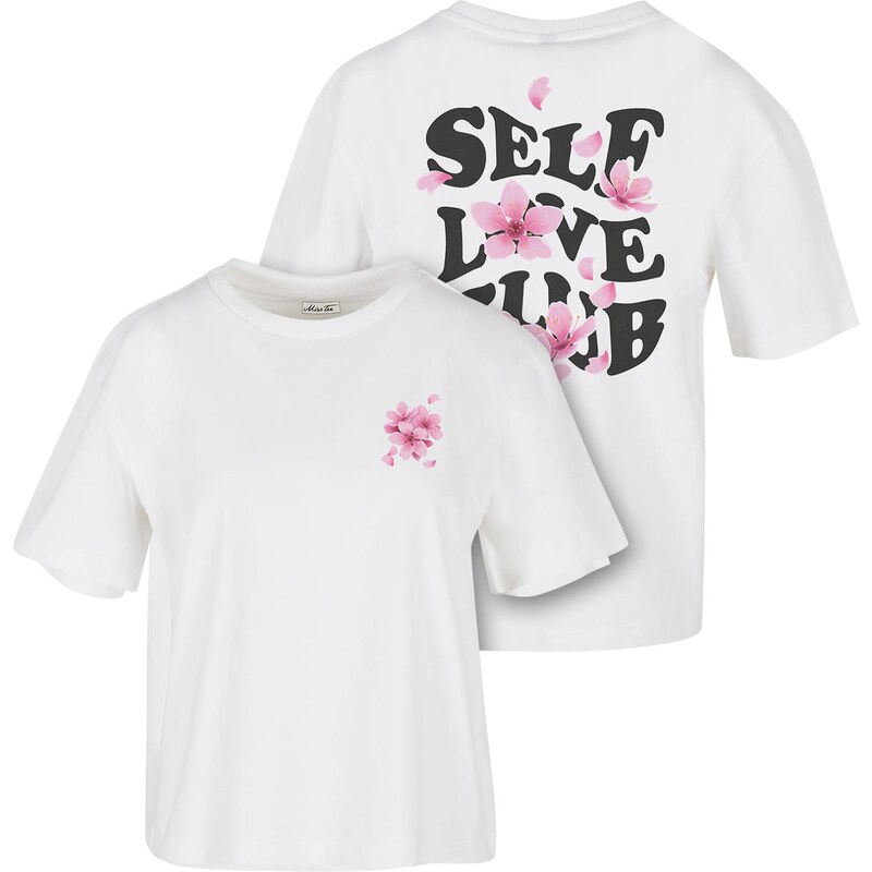 Mister Tee Bílé tričko Self Love Club