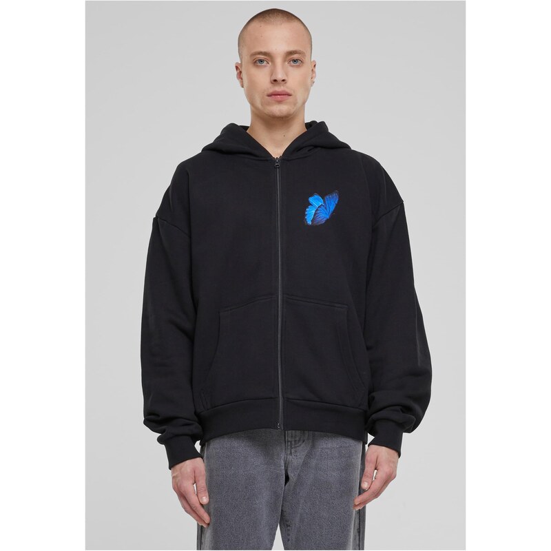Mister Tee Le Papillon Heavy Oversize Zip Hoody černá