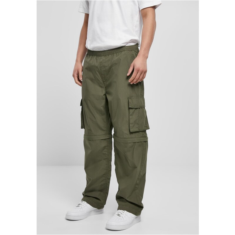 Urban Classics Zip Away Pants olivové