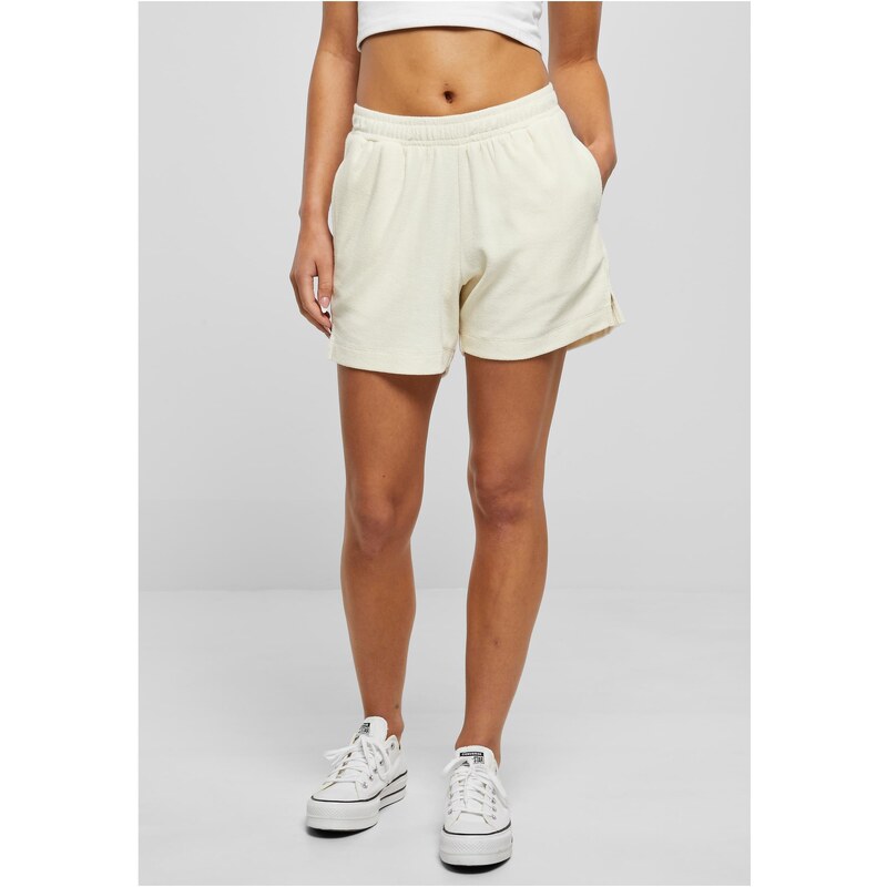 Urban Classics Dámské jednobarevné šortky UC Ladies - smetanové 107070176