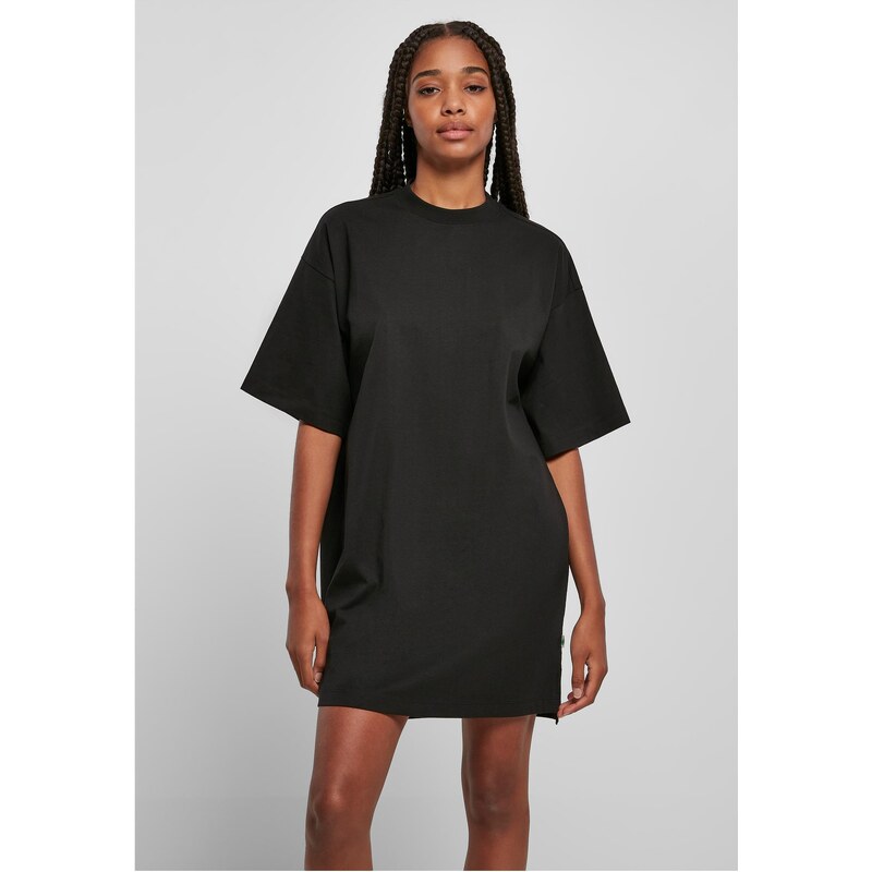 Urban Classics Dámské organické těžké oversized triko šaty černé