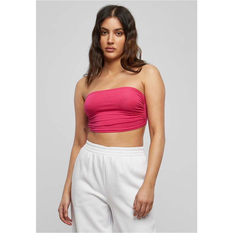 Urban Classics Dámský Bandeau Top 3-balení fuchsie+fuchsie